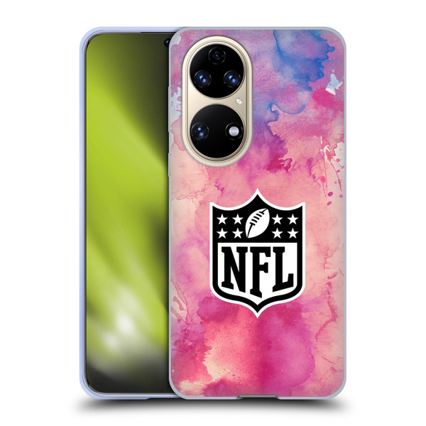 NFL Shield Watercolor Soft Gel Case for Huawei P50