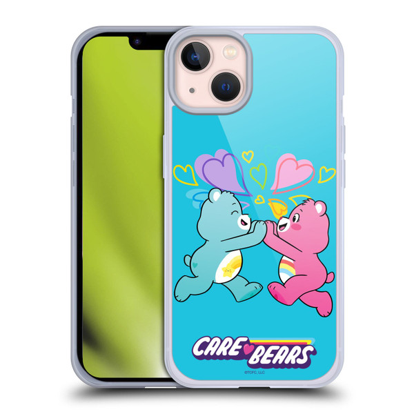 Care Bears Characters Funshine, Cheer And Grumpy Group 2 Soft Gel Case for Apple iPhone 13