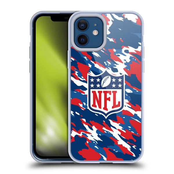 NFL Shield Camouflage Soft Gel Case for Apple iPhone 12 / iPhone 12 Pro