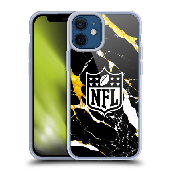 NFL Shield Marble Soft Gel Case for Apple iPhone 12 Mini