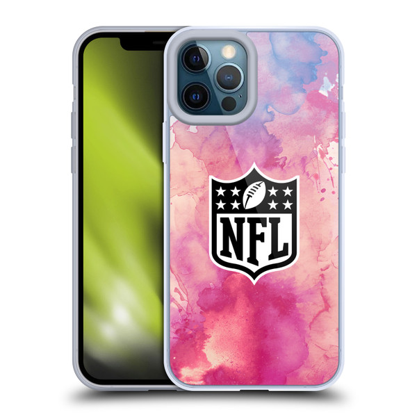 NFL Shield Watercolor Soft Gel Case for Apple iPhone 12 Pro Max