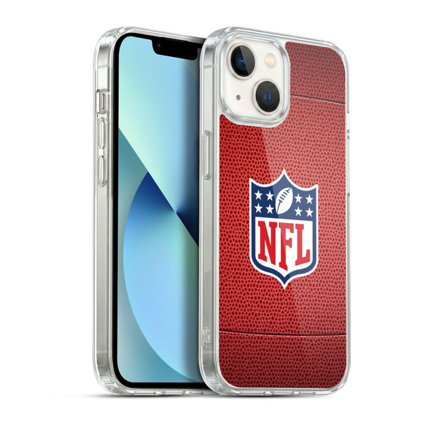 NFL Shield Football Soft Gel Case for Apple iPhone 13