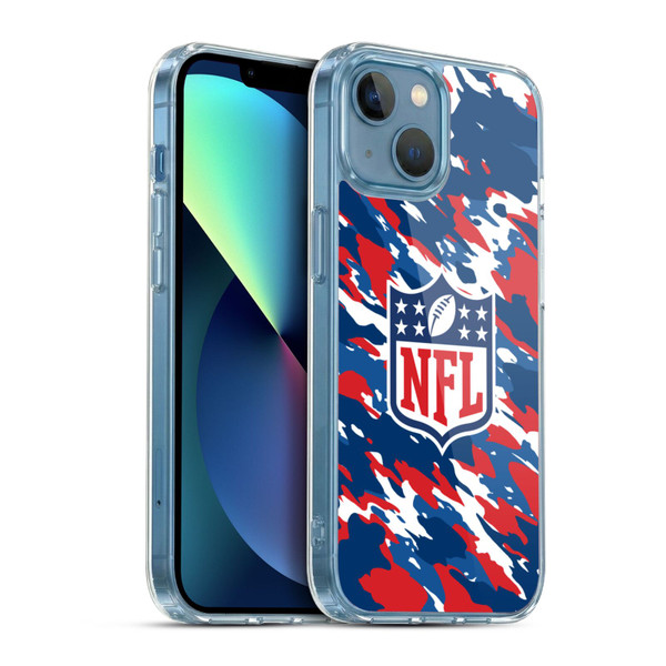 NFL Shield Camouflage Soft Gel Case for Apple iPhone 13 Mini & MagSafe