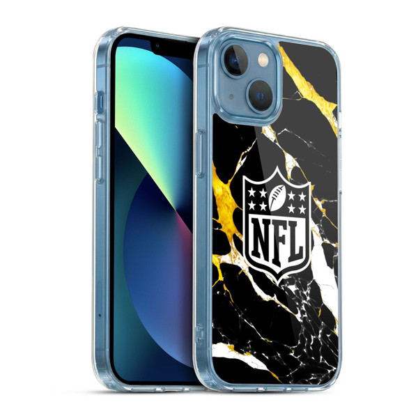 NFL Shield Marble Soft Gel Case for Apple iPhone 13 Mini & MagSafe