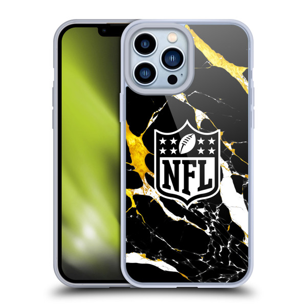 NFL Shield Marble Soft Gel Case for Apple iPhone 13 Pro Max