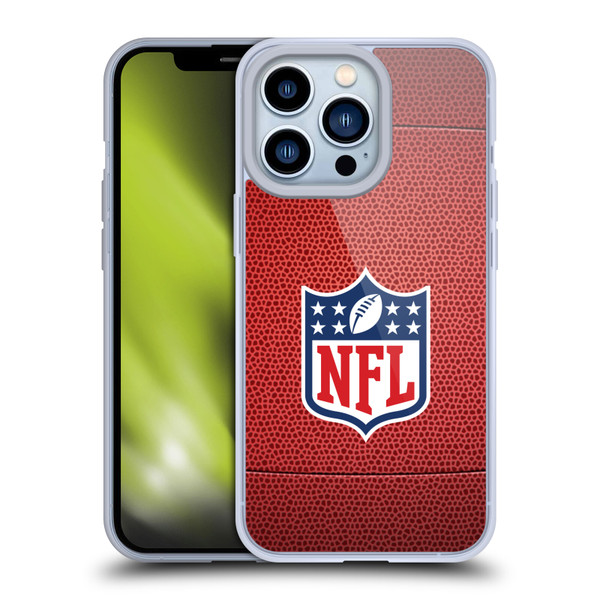 NFL Shield Football Soft Gel Case for Apple iPhone 13 Pro