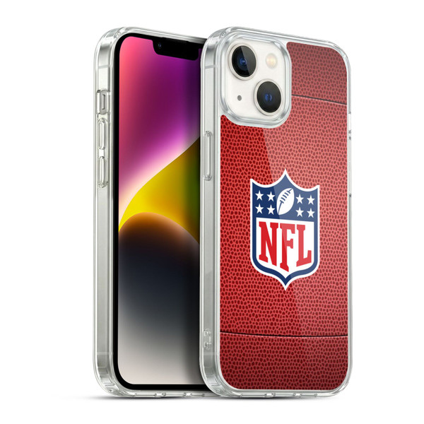 NFL Shield Football Soft Gel Case for Apple iPhone 14