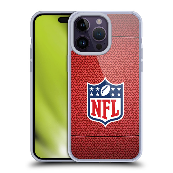 NFL Shield Football Soft Gel Case for Apple iPhone 14 Pro Max