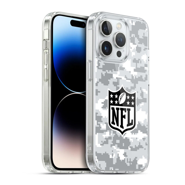 NFL Shield Digital Camouflage Soft Gel Case for Apple iPhone 14 Pro & MagSafe