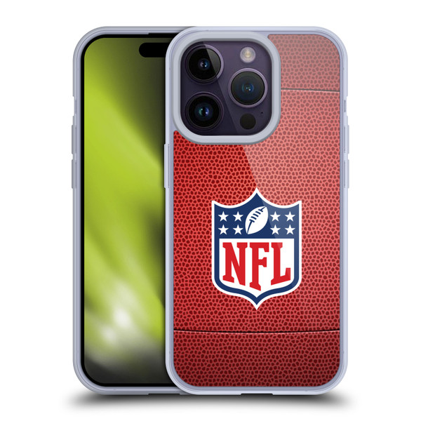 NFL Shield Football Soft Gel Case for Apple iPhone 14 Pro