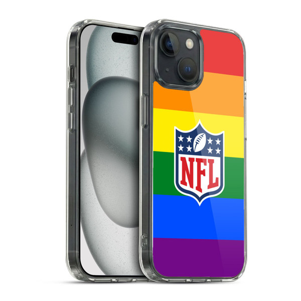 NFL Shield Pride Soft Gel Case for Apple iPhone 15 & MagSafe