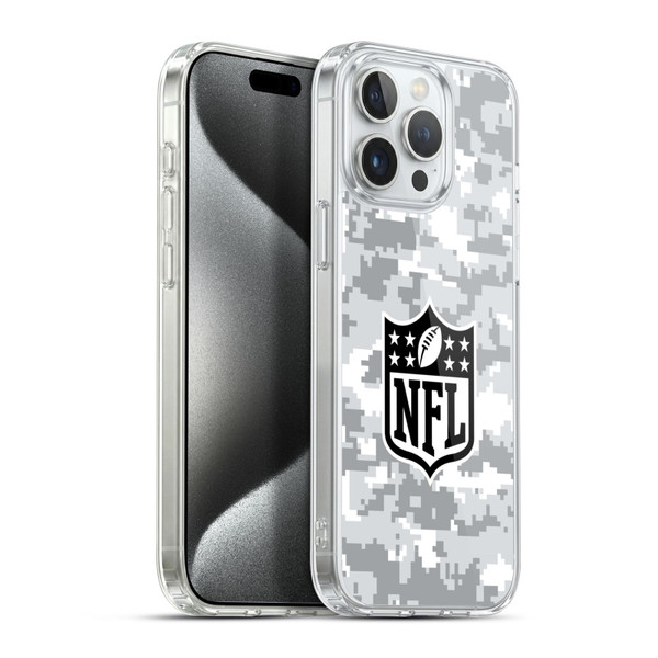 NFL Shield Digital Camouflage Soft Gel Case for Apple iPhone 15 Pro Max & MagSafe