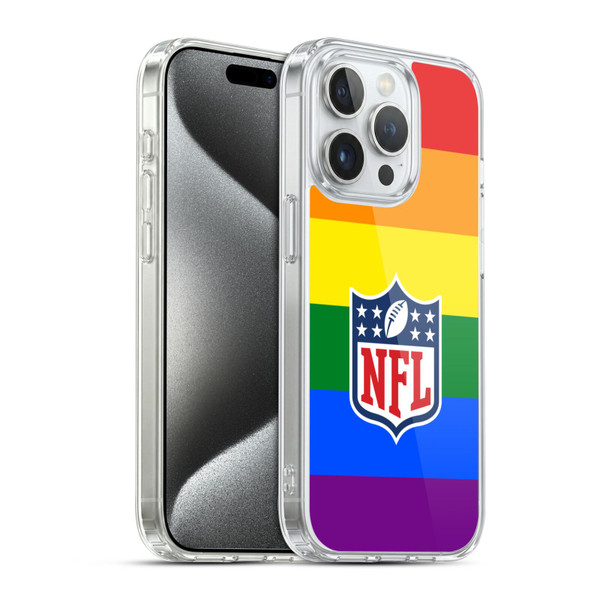 NFL Shield Pride Soft Gel Case for Apple iPhone 15 Pro & MagSafe