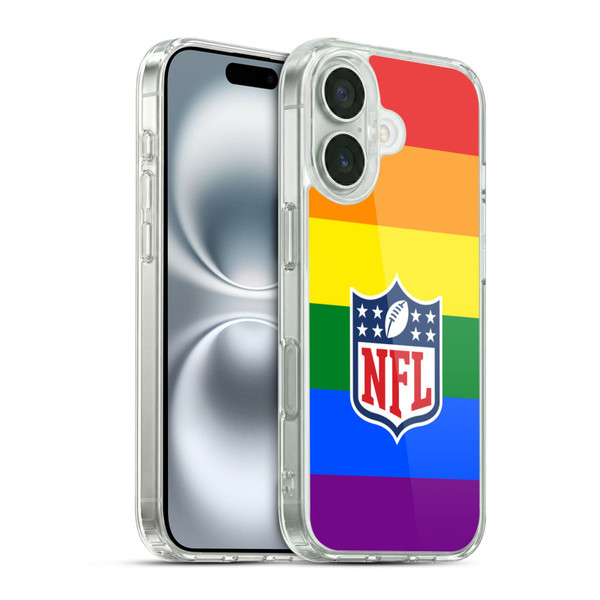 NFL Shield Pride Soft Gel Case for Apple iPhone 16 & MagSafe