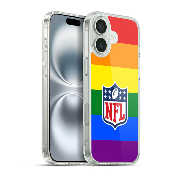 NFL Shield Pride Soft Gel Case for Apple iPhone 16 Plus & MagSafe