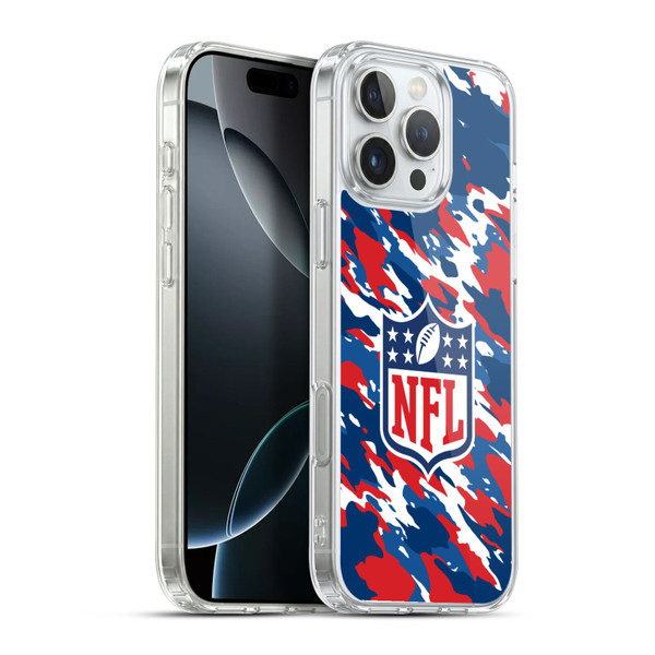 NFL Shield Camouflage Soft Gel Case for Apple iPhone 16 Pro Max & MagSafe