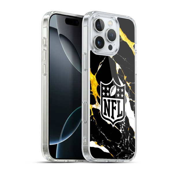 NFL Shield Marble Soft Gel Case for Apple iPhone 16 Pro Max & MagSafe
