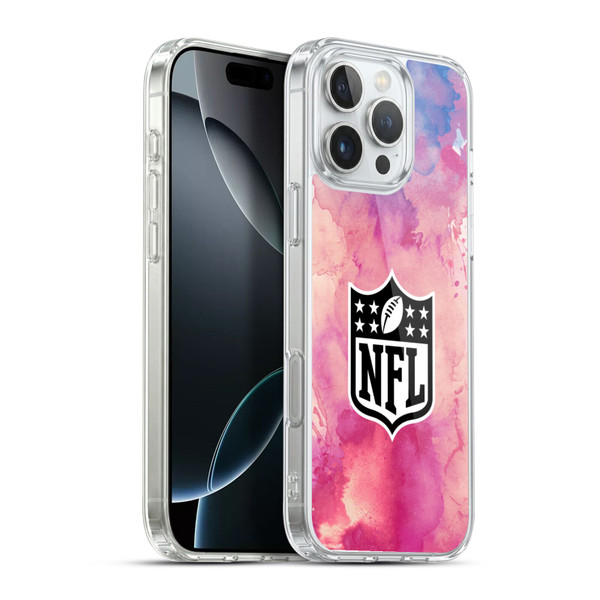 NFL Shield Watercolor Soft Gel Case for Apple iPhone 16 Pro Max & MagSafe