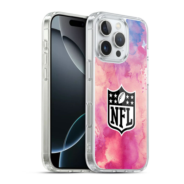NFL Shield Watercolor Soft Gel Case for Apple iPhone 16 Pro & MagSafe