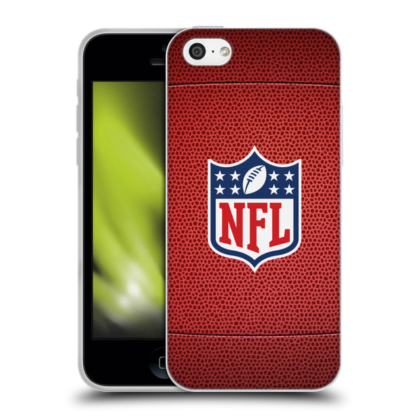 NFL Shield Football Soft Gel Case for Apple iPhone 5c
