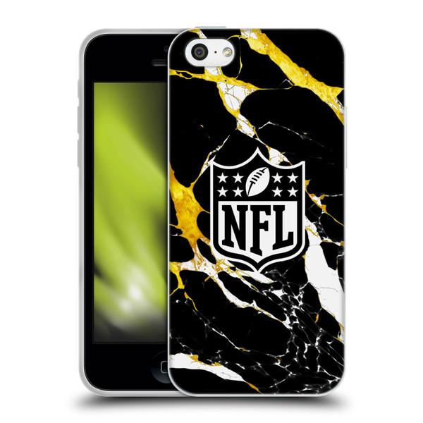 NFL Shield Marble Soft Gel Case for Apple iPhone 5c