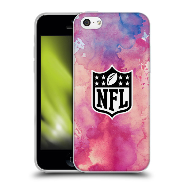NFL Shield Watercolor Soft Gel Case for Apple iPhone 5c