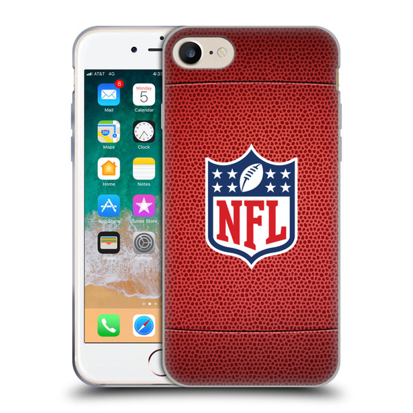 NFL Shield Football Soft Gel Case for Apple iPhone 7 / 8 / SE 2020 & 2022