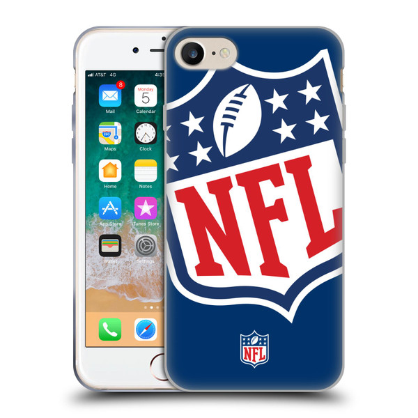 NFL Shield Oversized Soft Gel Case for Apple iPhone 7 / 8 / SE 2020 & 2022