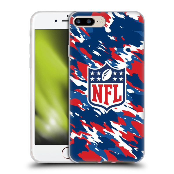 NFL Shield Camouflage Soft Gel Case for Apple iPhone 7 Plus / iPhone 8 Plus