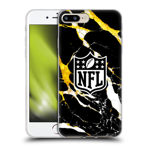 NFL Shield Marble Soft Gel Case for Apple iPhone 7 Plus / iPhone 8 Plus