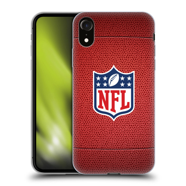 NFL Shield Football Soft Gel Case for Apple iPhone XR