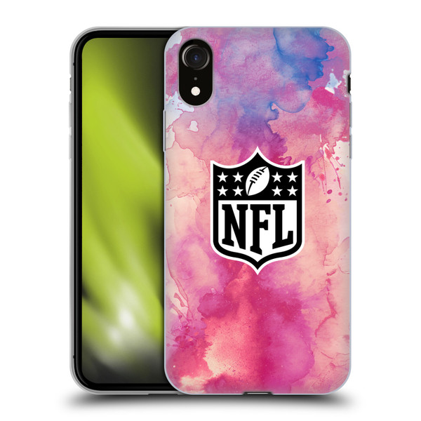 NFL Shield Watercolor Soft Gel Case for Apple iPhone XR