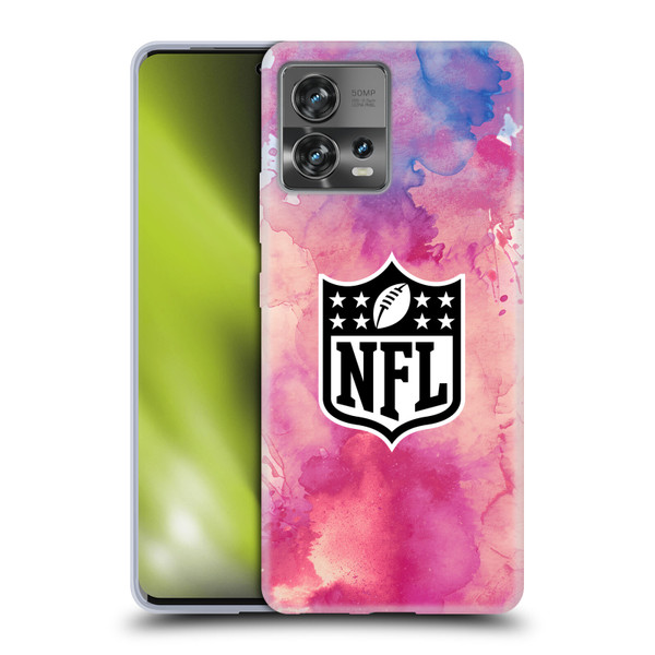 NFL Shield Watercolor Soft Gel Case for Motorola Moto Edge 30 Fusion