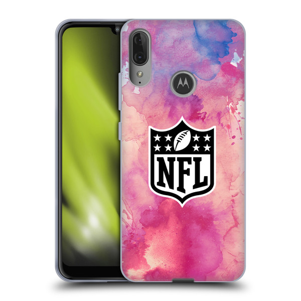 NFL Shield Watercolor Soft Gel Case for Motorola Moto E6 Plus