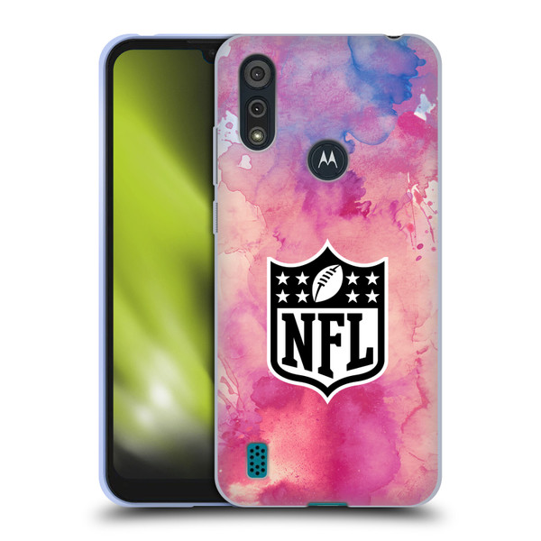 NFL Shield Watercolor Soft Gel Case for Motorola Moto E6s (2020)