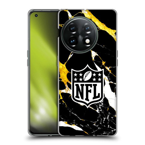 NFL Shield Marble Soft Gel Case for OnePlus 11 5G