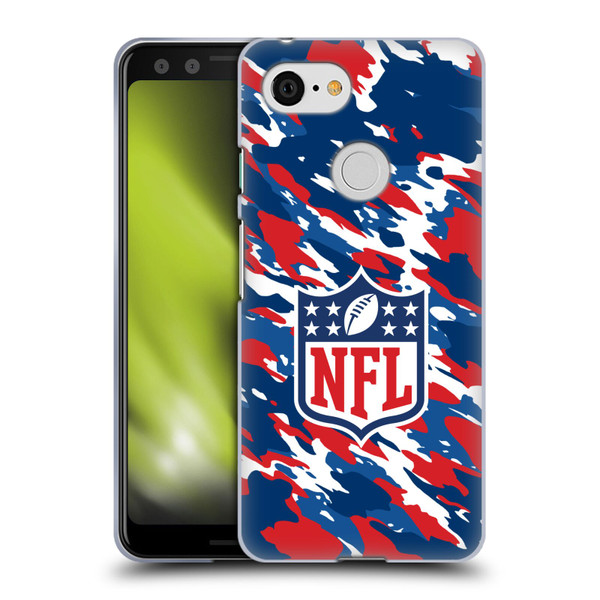 NFL Shield Camouflage Soft Gel Case for Google Pixel 3