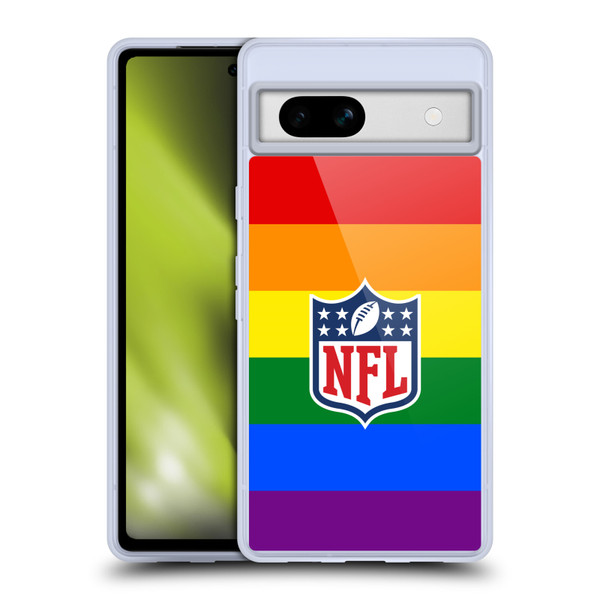 NFL Shield Pride Soft Gel Case for Google Pixel 7a