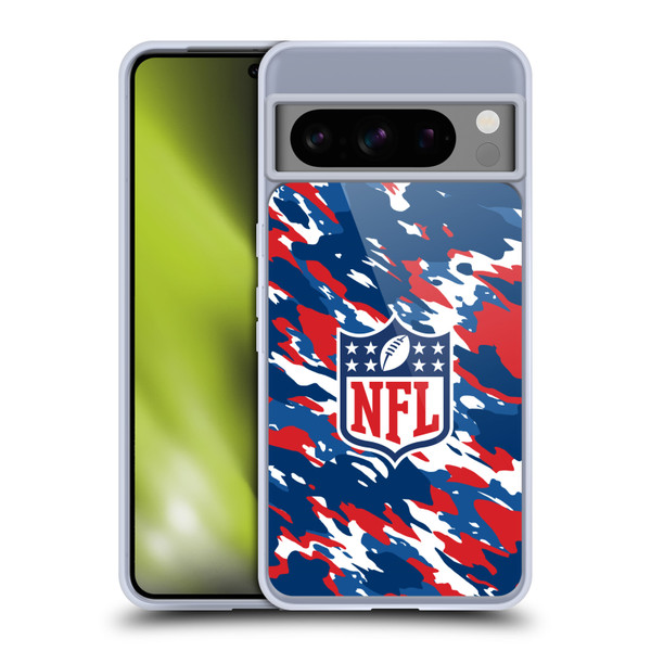NFL Shield Camouflage Soft Gel Case for Google Pixel 8 Pro