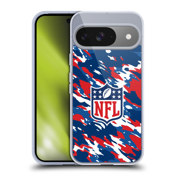 NFL Shield Camouflage Soft Gel Case for Google Pixel 9 / Pixel 9 Pro