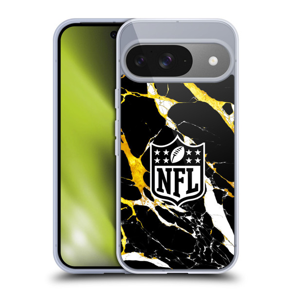 NFL Shield Marble Soft Gel Case for Google Pixel 9 / Pixel 9 Pro