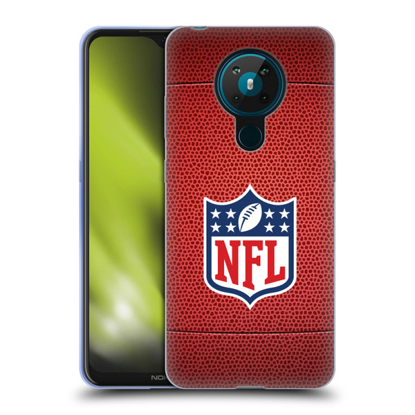 NFL Shield Football Soft Gel Case for Nokia 5.3