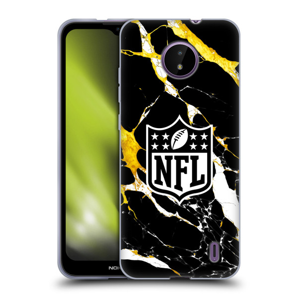 NFL Shield Marble Soft Gel Case for Nokia C10 / C20