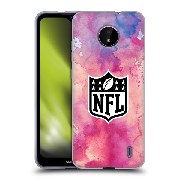 NFL Shield Watercolor Soft Gel Case for Nokia C10 / C20