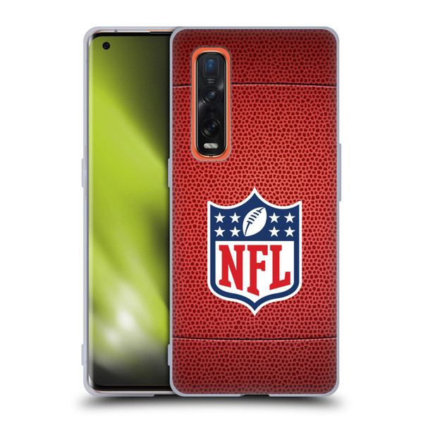 NFL Shield Football Soft Gel Case for OPPO Find X2 Pro 5G