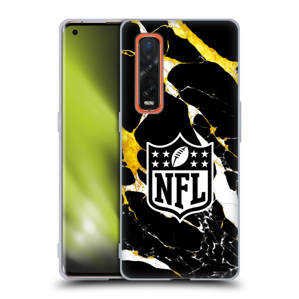 NFL Shield Marble Soft Gel Case for OPPO Find X2 Pro 5G