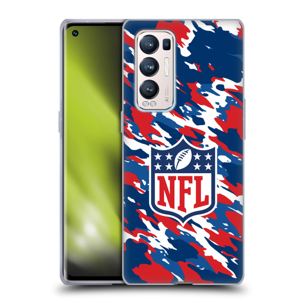 NFL Shield Camouflage Soft Gel Case for OPPO Find X3 Neo / Reno5 Pro+ 5G