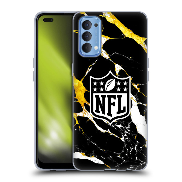 NFL Shield Marble Soft Gel Case for OPPO Reno 4 5G