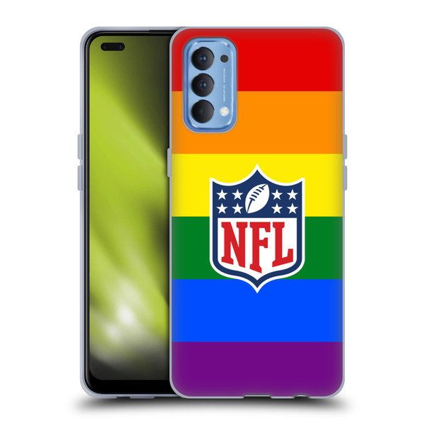 NFL Shield Pride Soft Gel Case for OPPO Reno 4 5G