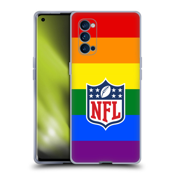NFL Shield Pride Soft Gel Case for OPPO Reno 4 Pro 5G